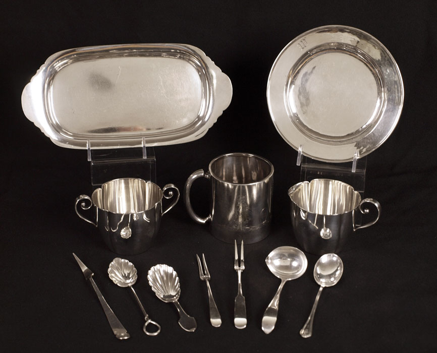 12 PIECE ESTATE STERLING COLLECTION: