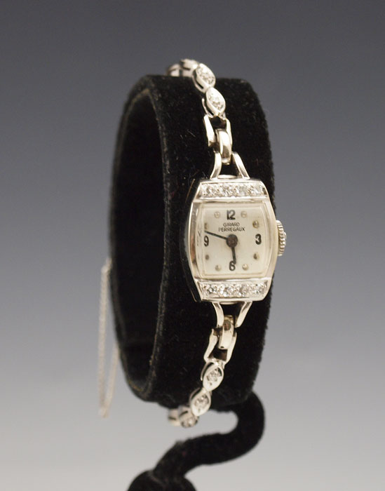 14K GIRARD PERREGAUX DIAMOND WRISTWATCH: