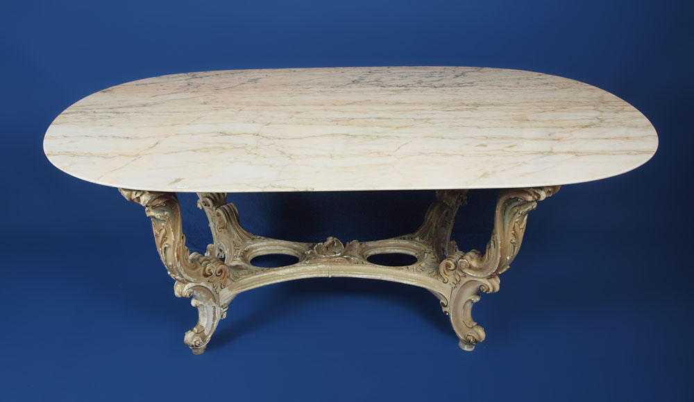 ITALIAN CARVED AND PAINTED TABLE 14738e