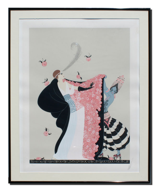 ERTE ''THE FLOWERED CAPE'' SERIGRAPH: