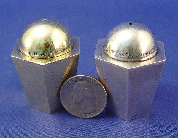 WIWEN NILSSON SWEDISH STERLING SHAKERS: