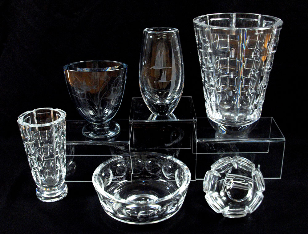 6 PIECE GROUP OF ORREFORS CRYSTAL 147451