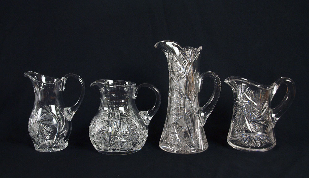 GROUP OF 4 BRILLIANT CUT GLASS 147464
