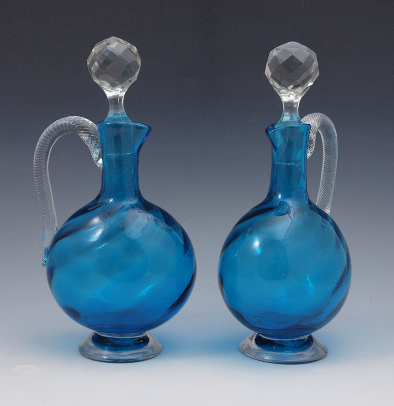 VENETIAN BLOWN GLASS CRUETS 8  1474b3