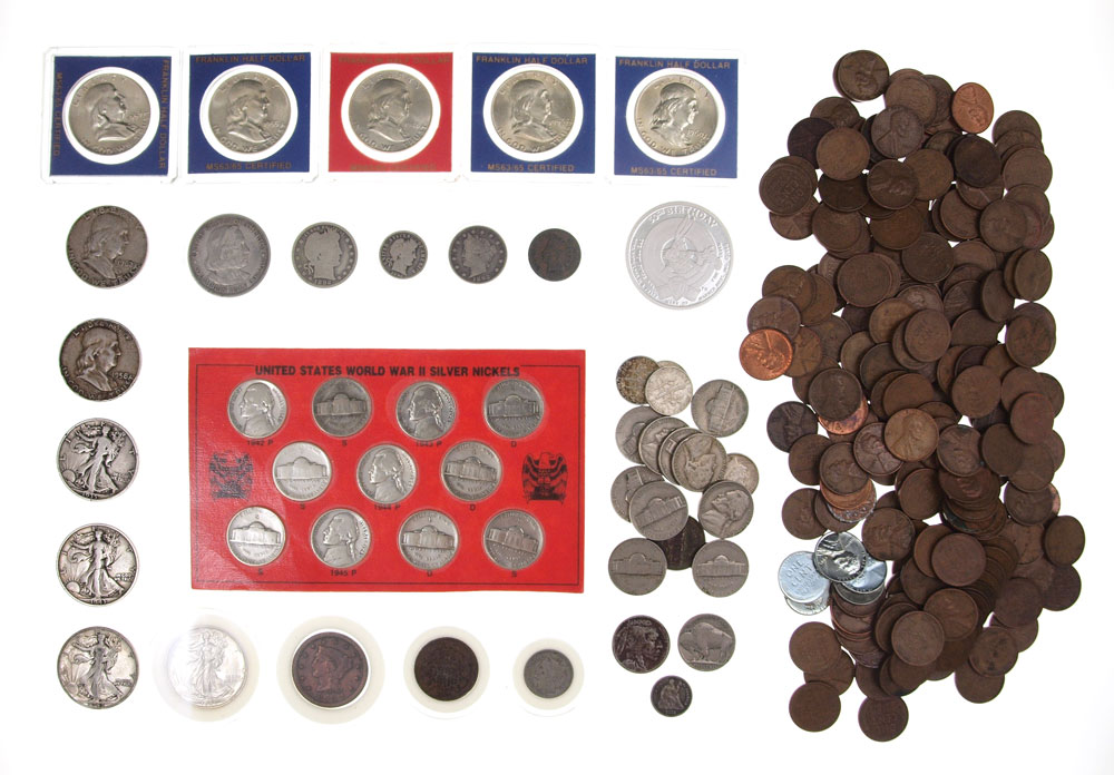 COLLECTION OF US SILVER COINS  1474db