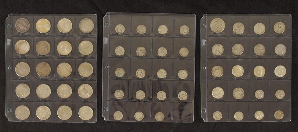 COLLECTION OF US SILVER COINS  1474dc