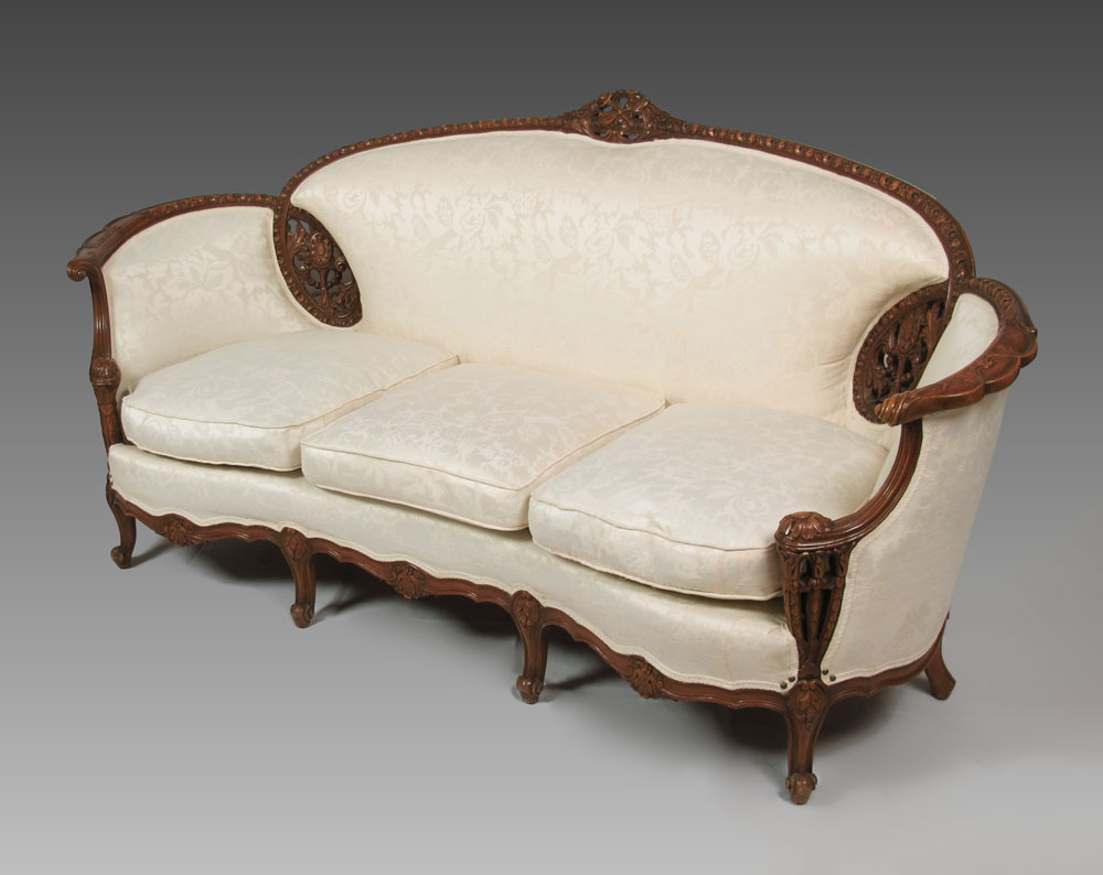 FRENCH STYLE CARVED SOFA: Carved