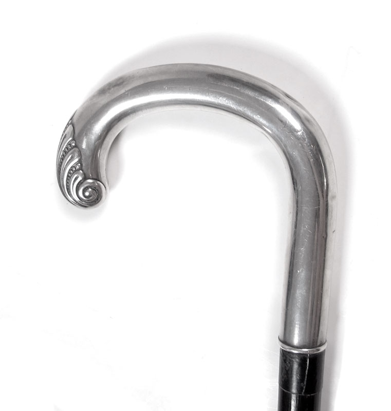 NORWEGIAN 830 SILVER HANDLE CANE  14760d