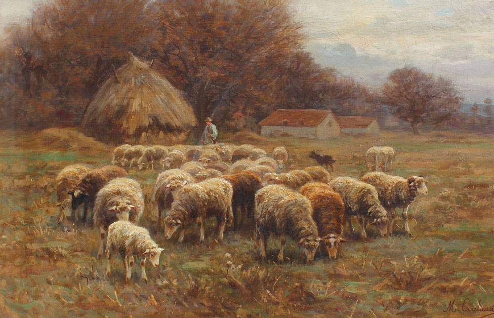 COULAUD Martin (French -1906): Shepherd