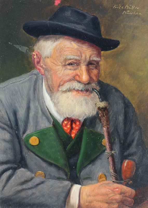 MULLER Fritz (German 1901-): Bearded