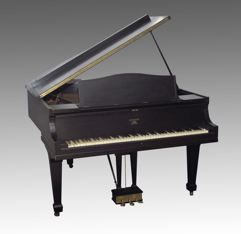 WISSNER EBONIZED BABY GRAND PIANO  147710