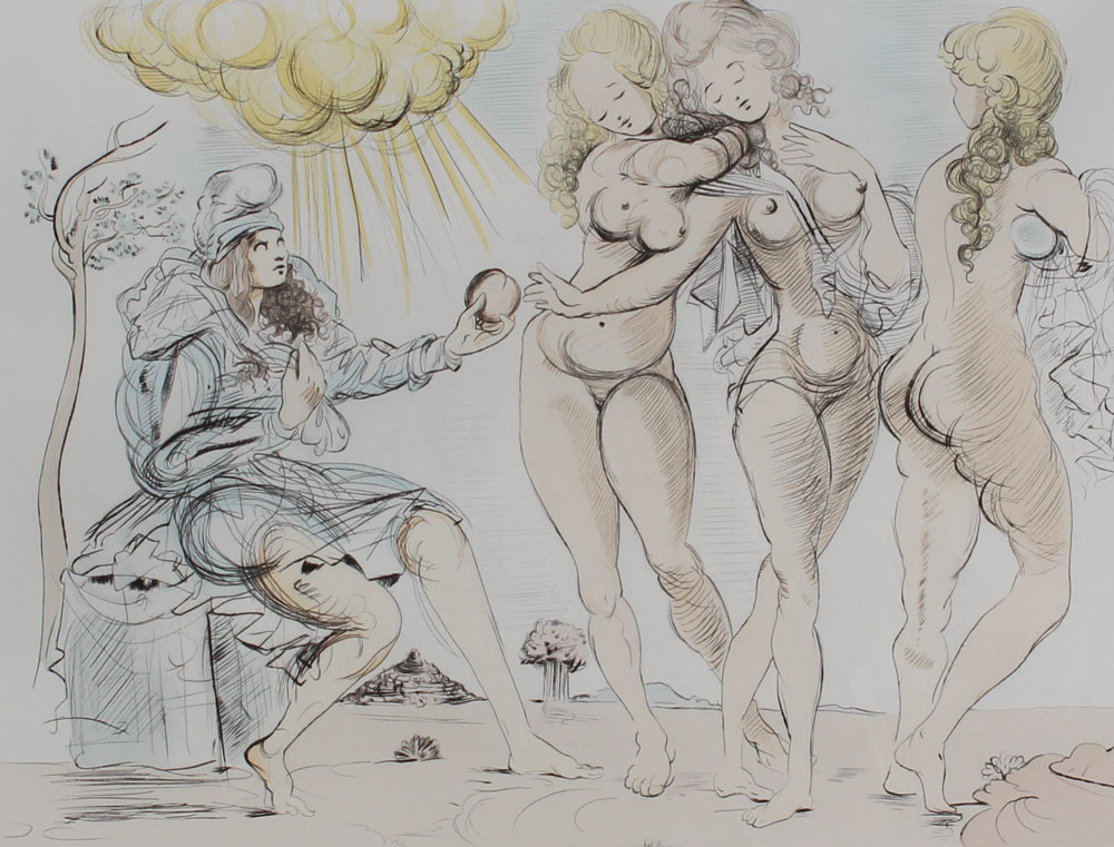 JUDGMENT OF PARIS ETCHING AFTER