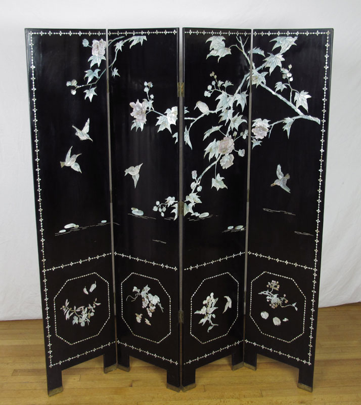 CHINESE MOTHER OF PEARL INLAY 4 14775d