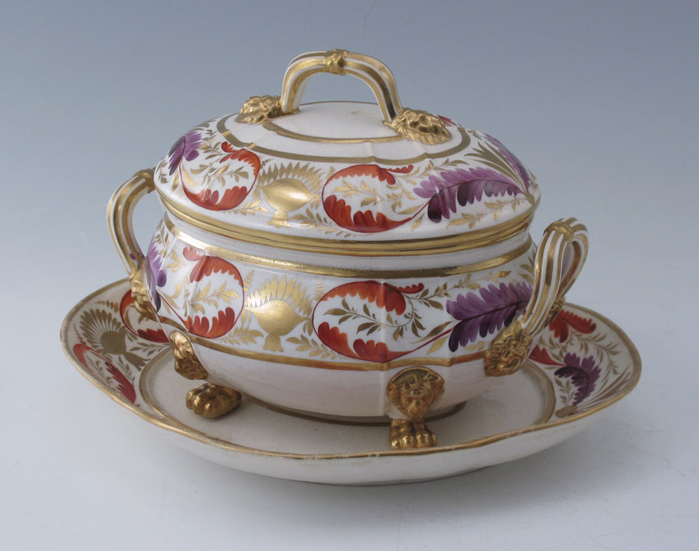 EARLY DERBY PORCELAIN SAUCE TUREEN 1477a1