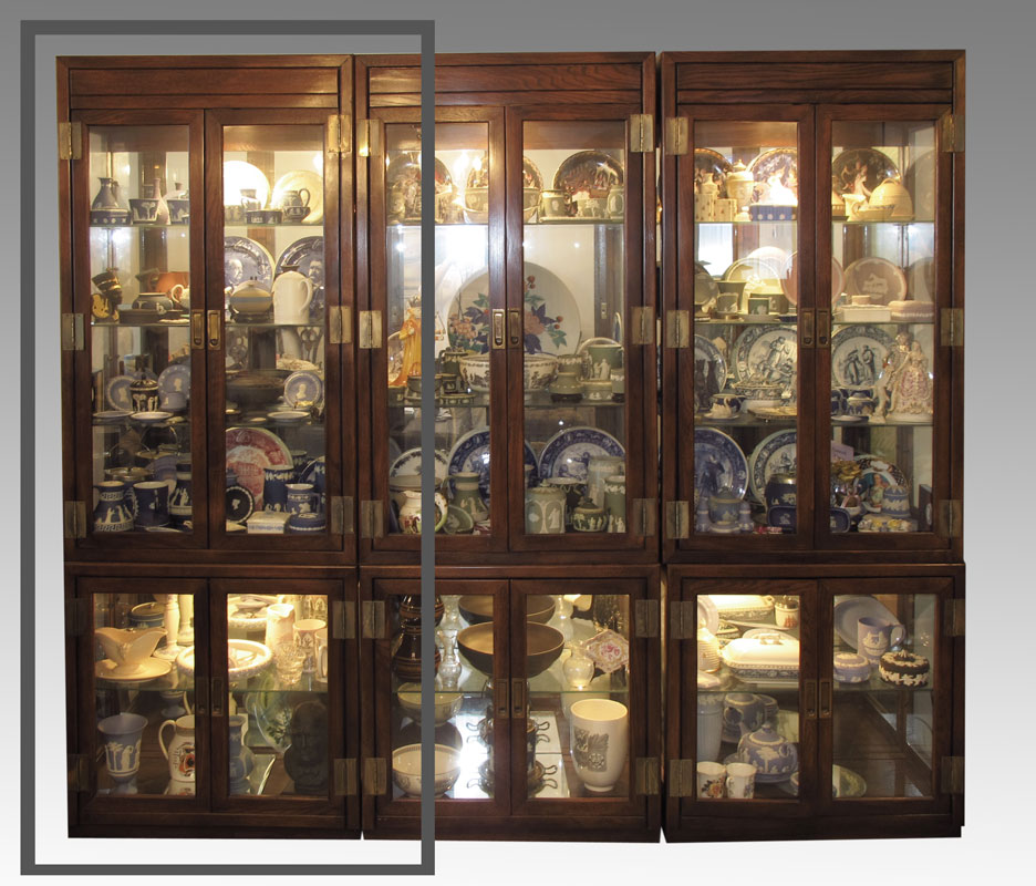 CONTEMPORARY CURIO DISPLAY CABINET: