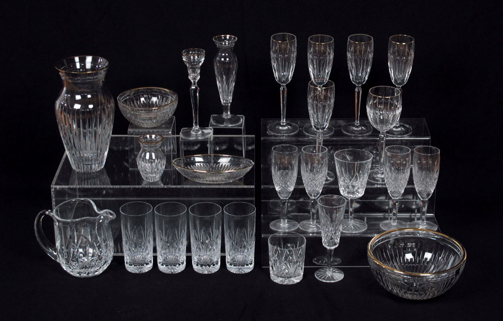 25 PIECE ASSEMBLED WATERFORD CRYSTAL