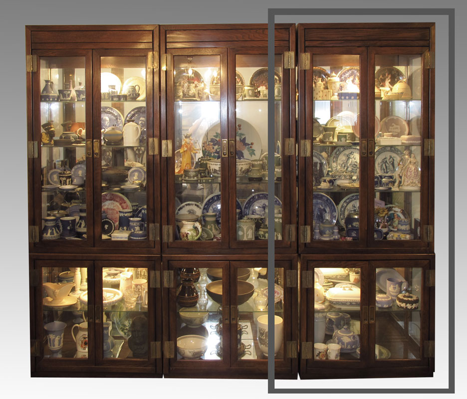 CONTEMPORARY CURIO DISPLAY CABINET: