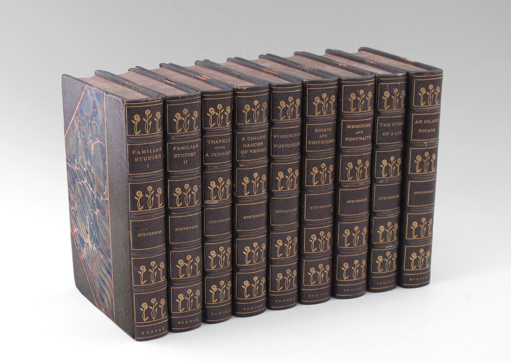 COLLECTION OF 9 ROBERT LOUIS STEVENSON 1477f2