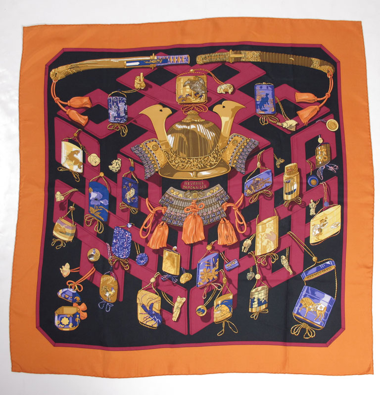 HERMES SILK SCARF Made in France 147822