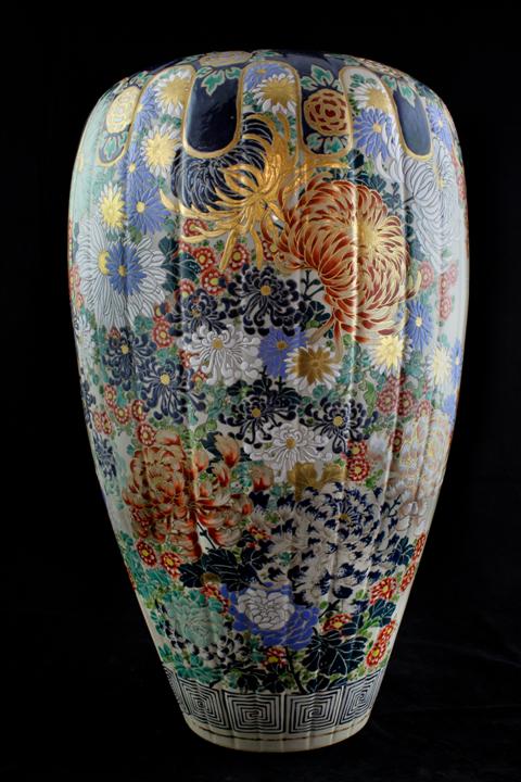 JAPANESE SATSUMA PALACE VASE Edo 1478ae