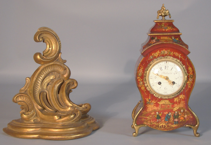 LOUIS XV STYLE RED JAPANNED GILT  147922