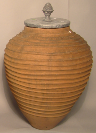 MONUMENTAL TERRACOTTA URN WITH 147933