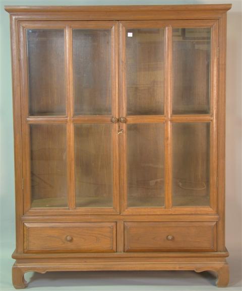COLONIAL TEAK DISPLAY CABINET the