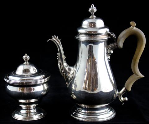 GEORGE III SILVER COFFEE   1479aa