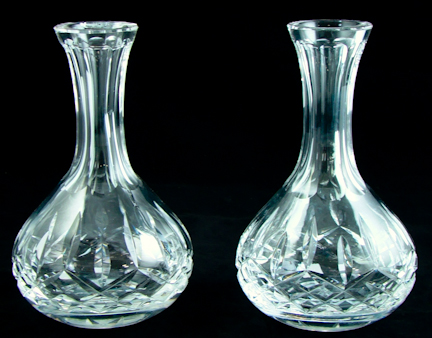 PAIR OF WATERFORD 'LISMORE' GLASS