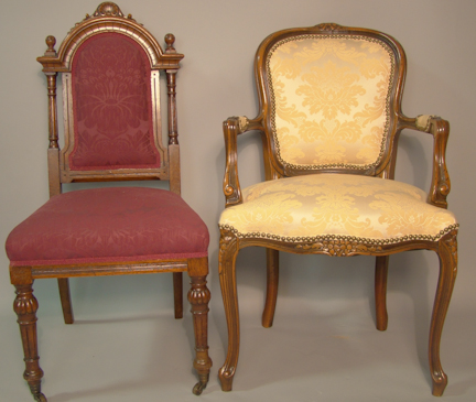 TWO CHAIRS INCLUDING ONE VICTORIAN