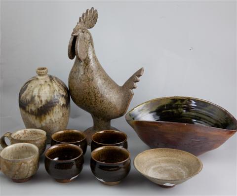 THREE PIECES OF JAPANESE ONTA WARE