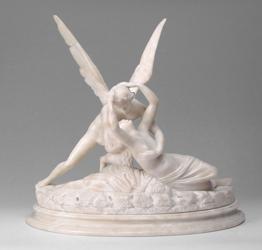CUPID AND PSYCHE ALABASTER SCULPTURE 147a94