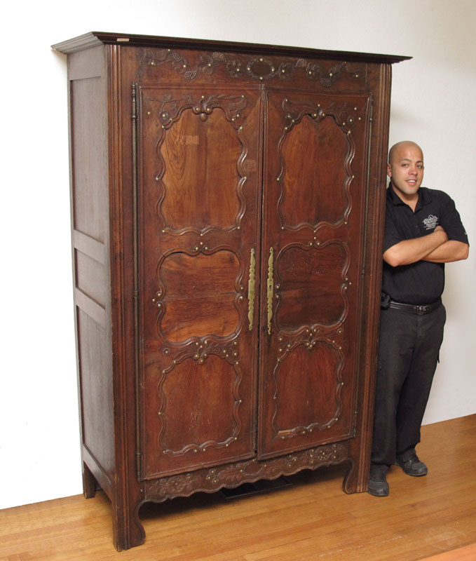COUNTRY FRENCH 2 DOOR ARMOIRE: