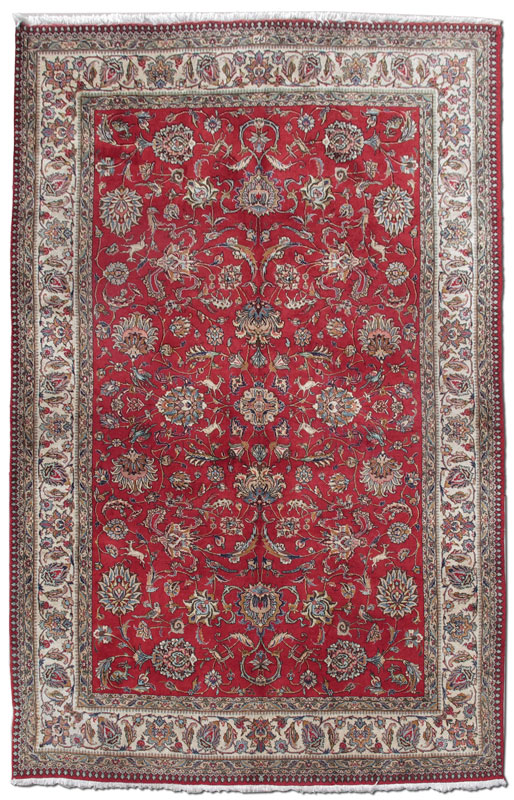 MODERN HAND KNOTTED WOOL INDO PERSIAN 147af8