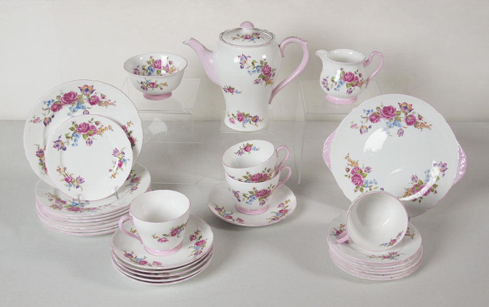 SHELLEY FINE BONE CHINA BREAKFAST 147b54