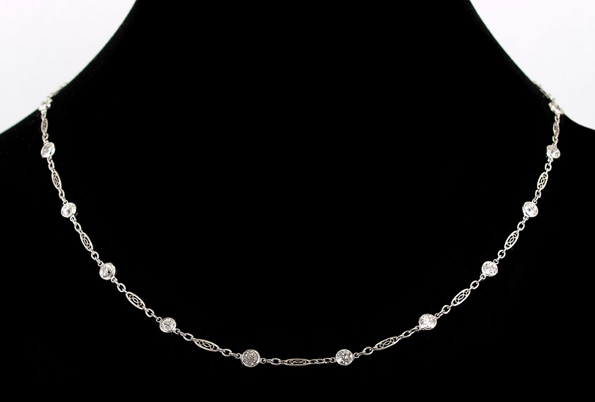 ART DECO PLATINUM DIAMOND CHAIN