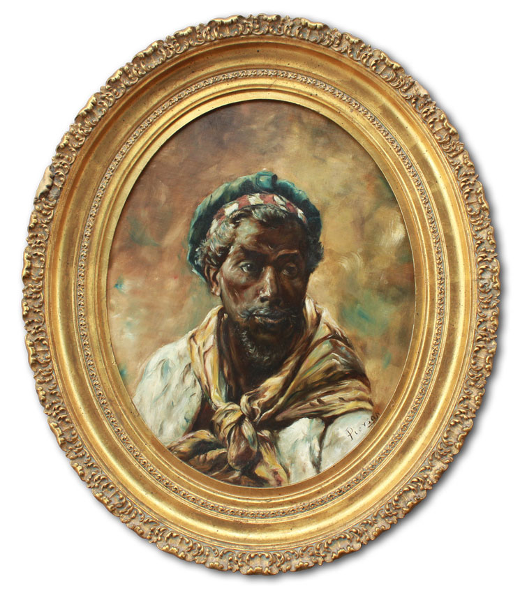 PORTRAIT PAINTING OF A MOOR BY