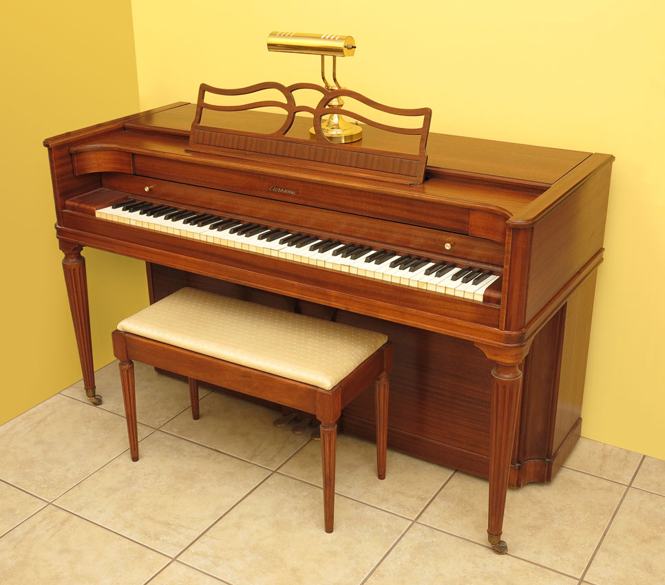 BALDWIN ACROSONIC PIANO WITH BENCH 147cfc