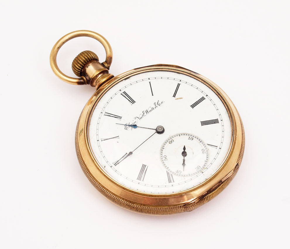 ELGIN OPEN FACE POCKET WATCH: In original