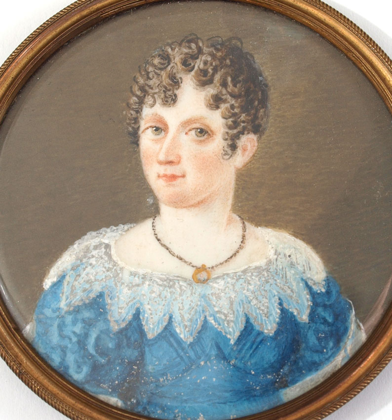 MINIATURE 19TH CENTURY PORTRAIT 147d2d