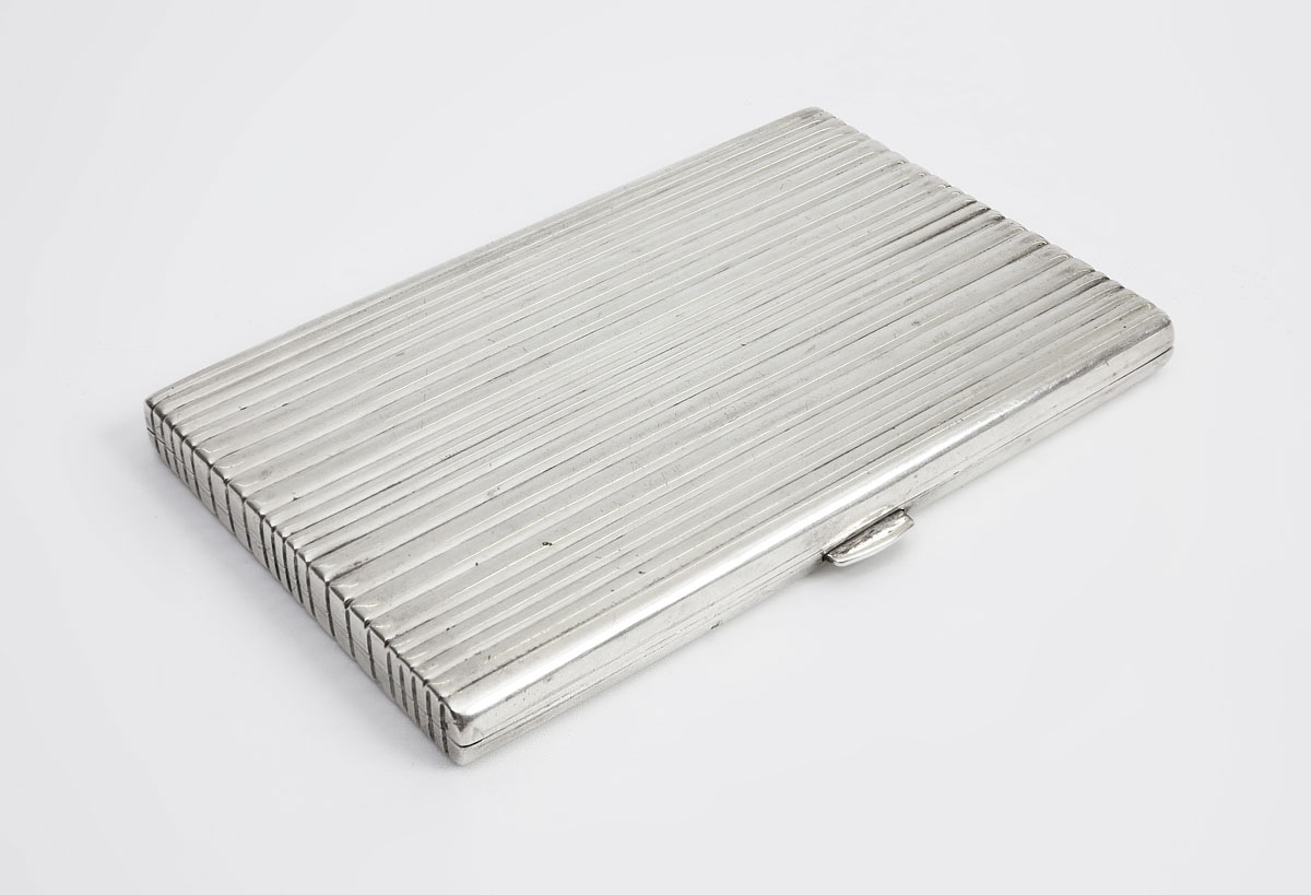 FRENCH STERLING CIGARETTE CASE: