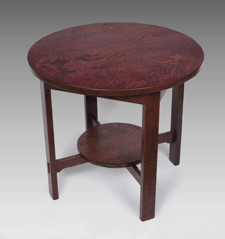 ARTS CRAFTS ROUND TABLE attrib  147e37