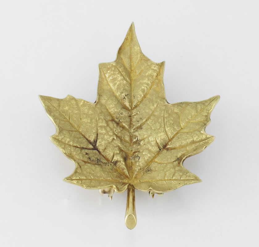 18K TIFFANY & CO. LEAF FIGURAL