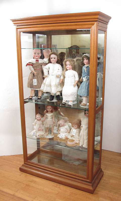 CONTEMPORARY OAK CURIO DISPLAY