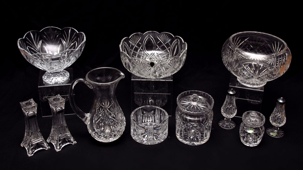 11 PIECE COLLECTION OF WATERFORD CRYSTAL: