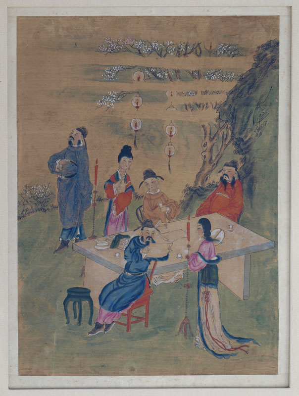 EARLY CHINESE WATERCOLOR ON PAPER 147ecf