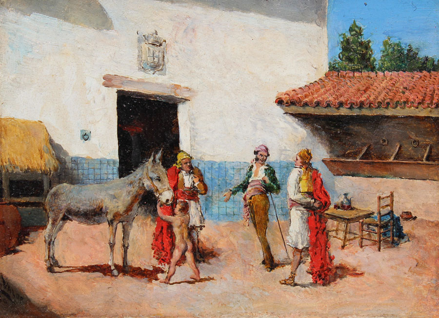 ORIENTALIST COURTYARD SCENE THE 147edb