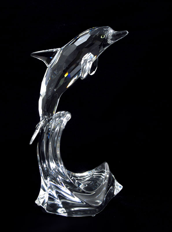 SWAROVSKI CRYSTAL FIGURINE: MAXI DOLPHIN