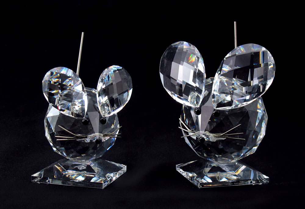 SWAROVSKI CRYSTAL FIGURINES: 2 Max Schreck