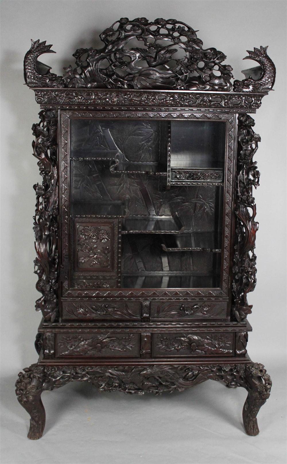 JAPANESE EBONIZED HARDWOOD DISPLAY 147f7f